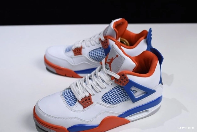 Bright Jordan White Crimson-Royal 4 Blue 308497-171 Air 0717